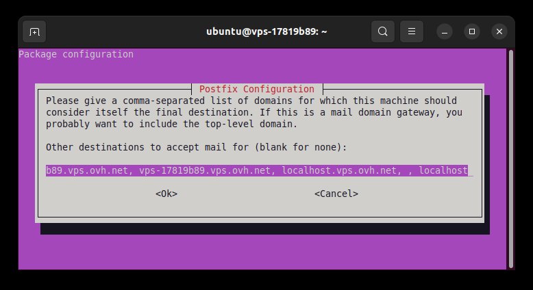 Kofiguracja Postfix - destynacje
