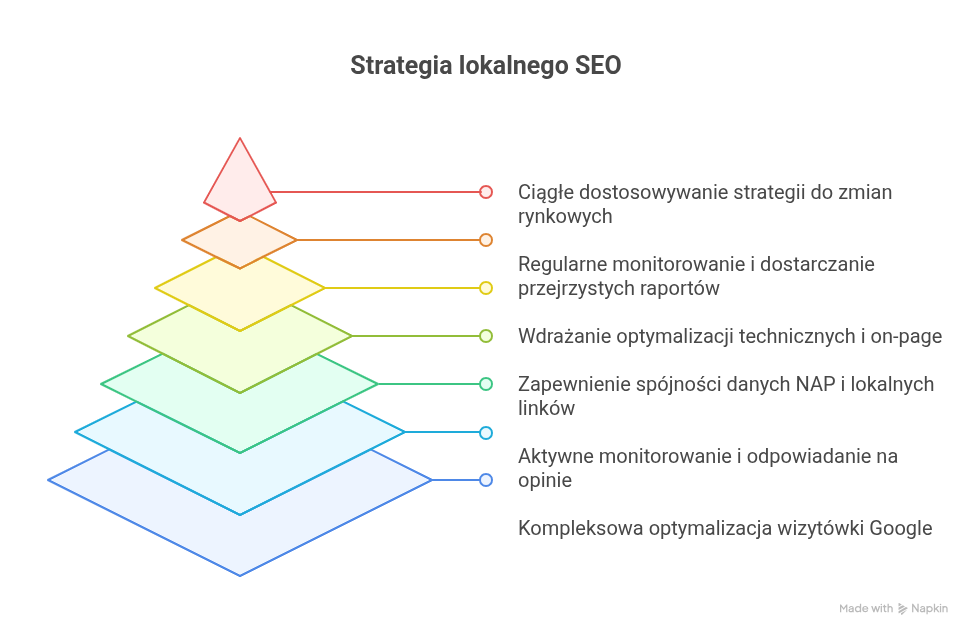 Strategia lokalnego SEO - infografika