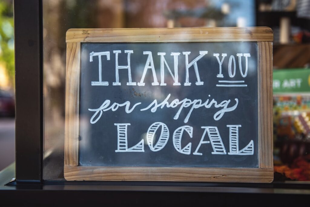Thank You for shopping local